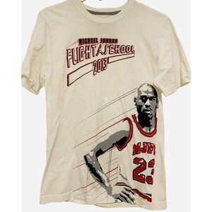 Nike Jordan Shirt Flight School White 2013 Size Men Small AIR NBA Legend